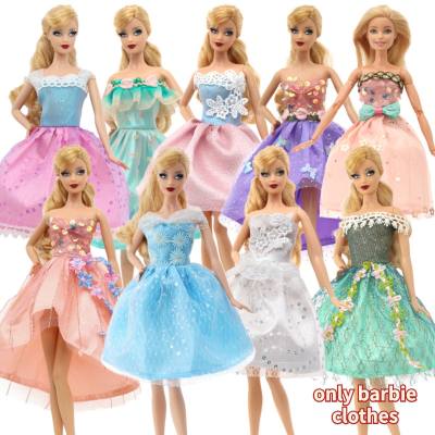 Roupas de boneca barbie de 30cm, brinquedo de vestir, boneca fashion, vestido de noite, conjunto de vestido pequeno