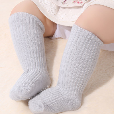Children's Solid Color Calf Length Socks