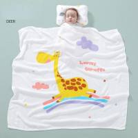 Infant bamboo fiber a-type blanket bath towel cold blanket cartoon baby spring and summer air conditioning blanket children's nap blanket  Multicolor