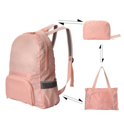 Dual-purpose foldable travel backpack skin bag outdoor sports splash-proof hiking lightweight backpack travel bag