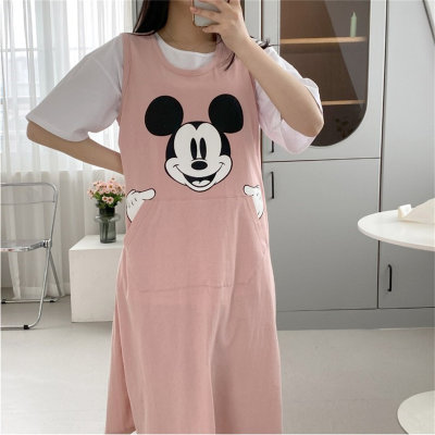 Cartoon Mickey waist-length slimming vest dress