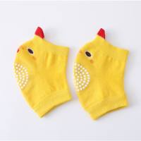 Calcetines de felpa para bebé de primavera y verano, equipo protector antideslizante y anticaída con puntos, rodilleras para bebé  Multicolor