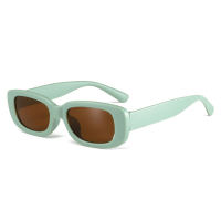 نظارة شمسية مربعة بلون سادة للأطفال الصغار  أخضر