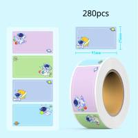 Cartoon Pattern Writable Sticky Note,Name sticker  Multicolor