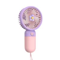 Foreign trade Southeast Asia handheld portable small fan usb charging wireless student handheld desktop small electric fan  Pink