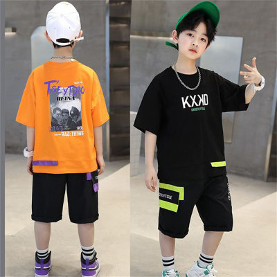 Boys' casual summer two-piece suits for little boys trendy clothes fashionable children's clothing