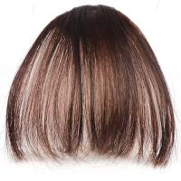 Chemical fiber wig with air bangs, thin fake bangs for women with sideburns, straight bangs wig  Style 1