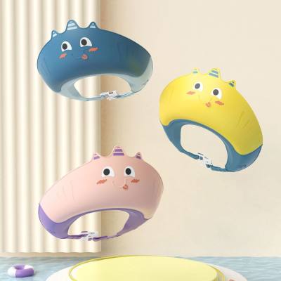 Eye and ear protection silicone shampoo cap for infants and children