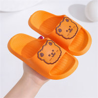 Zapatillas de osito para niños  naranja