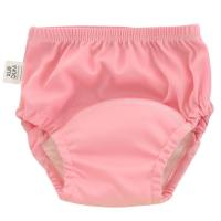 2024 baby training pants washable 6-layer full polyester diaper pants baby cloth diaper cotton learning pants summer diaper  Pink