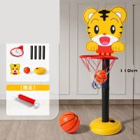 Early education children's basketball frame children's basketball stand outdoor lift baby hanging home kindergarten boys and girls toys  Yellow