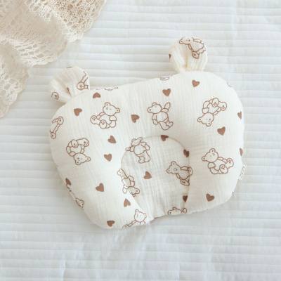 Almofada modeladora de cabeça anti-inclinação para bebê de gaze de algodão puro Classe A