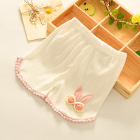 Shorts for girls summer new style baby summer outerwear pants  White
