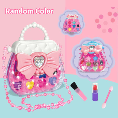 Children's special cosmetics toy set makeup handbag messenger bag birthday gift girl lipstick 3 years old