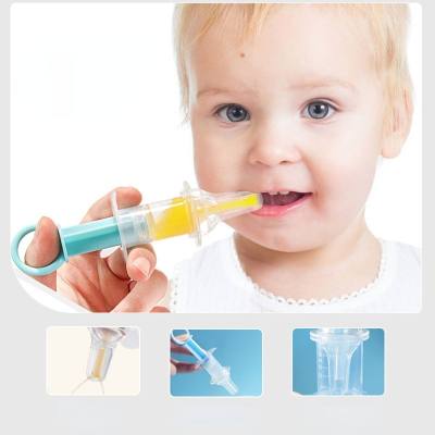 Baby-Medizinspender, Anti-Erstickungs-Medizin- und Wasserspender, Baby-Schnuller in Spritzenform für Neugeborene, Tropfer für die Medikamentenfütterung