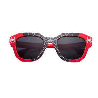 نظارات شمسية بطبعة عنكبوت للأطفال  أحمر
