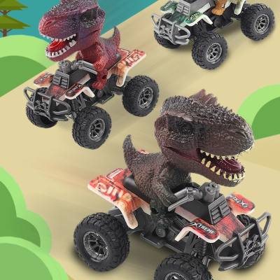 Modelo de vehículo todoterreno de inercia de simulación de locomotora de juguete de dinosaurio para niños