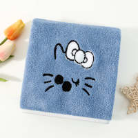 حيوانات الكرتون تغسل منشفة ماصة للشعر الجاف للوجه - Hibobi