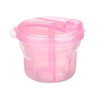Portable Storage Box with Milk Powder Grid  Pink