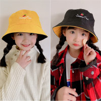 قبعة دلو للأطفال على الوجهين  متعدد الألوان