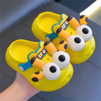 Sandalias con estampado de dibujos animados 3D de conejo para niños  Amarillo
