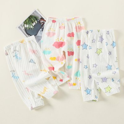 Baby Cartoon Animal All Over Printing Casual Trousers