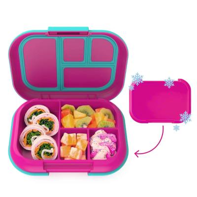 Kid'sLunch Box, 4 Compartments & Removable Ice Pack
