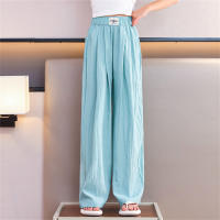 Girls' summer thin pants Yamamoto pants children's summer wide-leg pants casual big children's wide casual loose mosquito-proof trousers  Blue