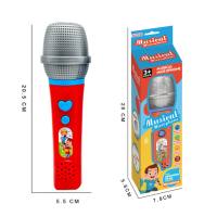 Dessin animé pour enfants amusant haut-parleur microphone jouet bébé chantant  rouge