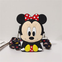 Children's Mickey Minnie cartoon silicone messenger bag  Multicolor