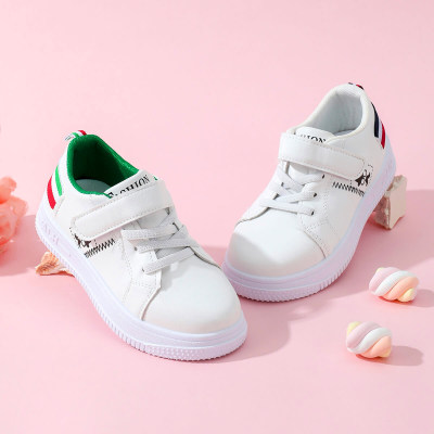 Kid Boy Color-block Patchwork Velcro Sneakers