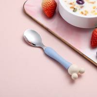 Baby applesauce scraping spoon baby food supplement tool children's tableware  Multicolor