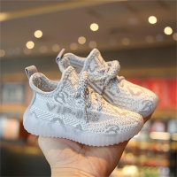 Children's printed breathable woven sneakers  Gray
