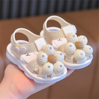 Chaussures de bébé à semelle souple, sandales pour tout-petits  Beige