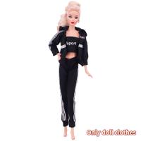 30cm clothes Barbie fashion 11 inch doll clothing girls dress up toys sportswear  Multicolor