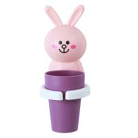 Cartoon toothbrush cup childlike cute no punching no drop wall-mounted children's mouthwash cup  Multicolor