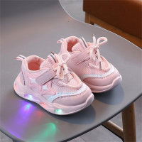 Dual network versatile sports model with lights for kids  Pink