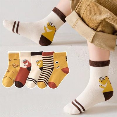 5-teiliges Dinosaurier-Sockenset für Kinder