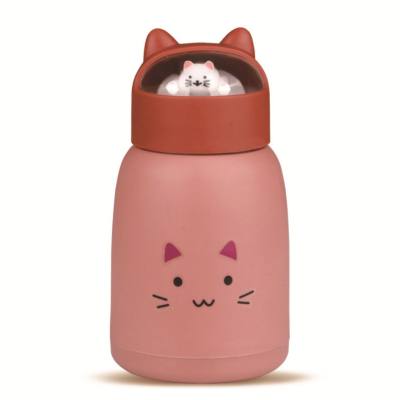 Thickened cute pet glass cup student double layer