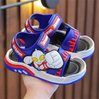 Children's Ultraman cartoon sandals  Blue