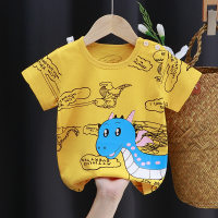 New children's short-sleeved T-shirt pure cotton girls summer clothes baby summer children's clothes boys tops  Multicolor