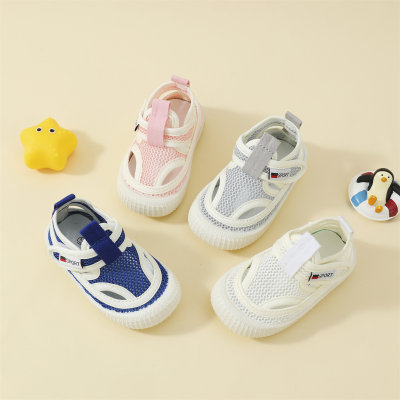 Toddler Color-block Patchwork Velcro Sneakers
