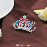 Peigne à cheveux couronne de princesse pour enfants  Multicolore