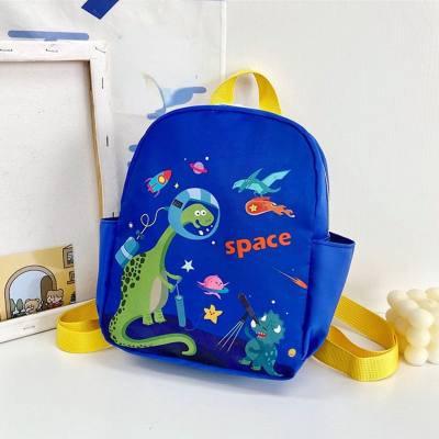 Blue cartoon print kindergarten backpack school bag