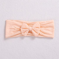 Children's Solid Color Bowknot Hairband  Orange