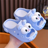 Children's non-slip soft sole closed toe slippers  Blue