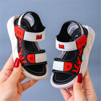 Children's flame pattern non-slip soft sole sandals  Red