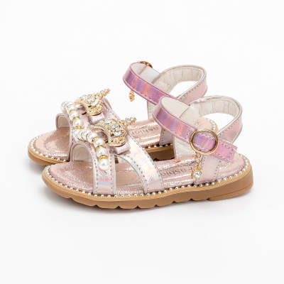 Toddler Pearl Decor Fashion Sandals