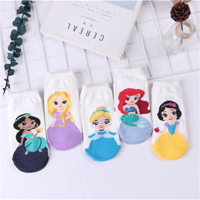 5-piece set of Snow White series socks for middle and large children
