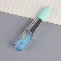 Pluma femenina del gel del lápiz labial de los efectos de escritorio creativos nueva pluma de la firma del polvo de las arenas movedizas  Multicolor
